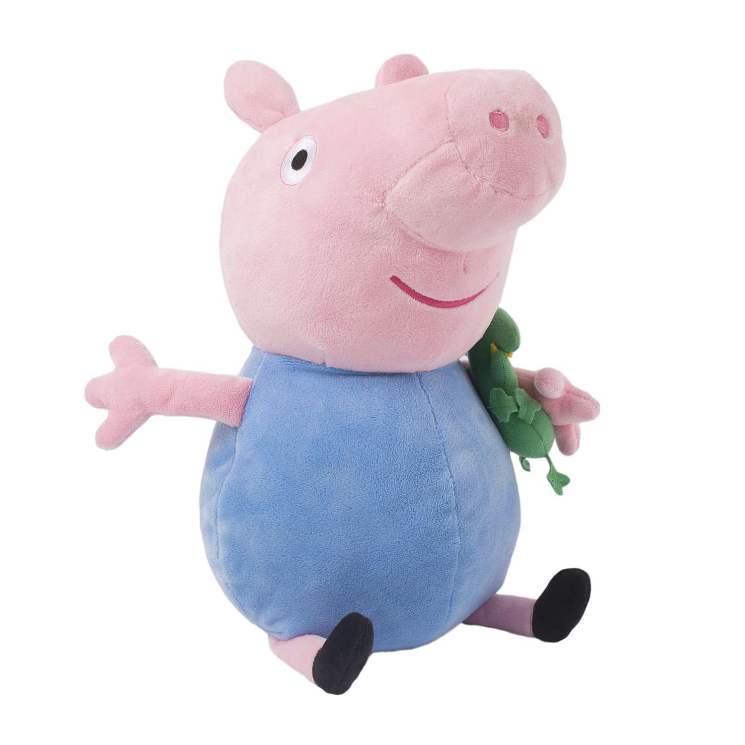 Мягкая игрушка Свинка Пеппа Pig Джордж с динозавром 40 см - фото 1