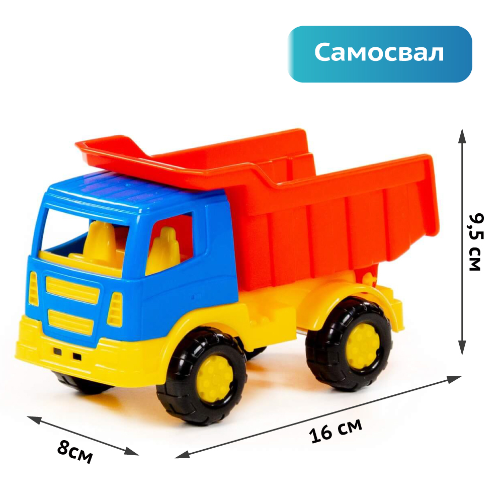 Машинка Полесье самосвал Тема красный купить по цене 337 ₽ в  интернет-магазине Детский мир