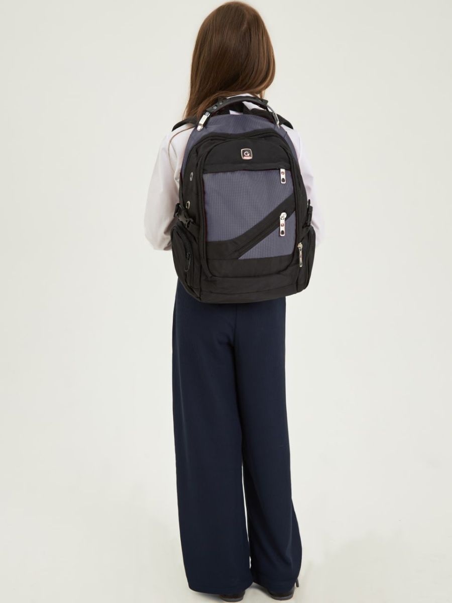Рюкзак школьный LUXMAN для начальной школы серый - фото 9