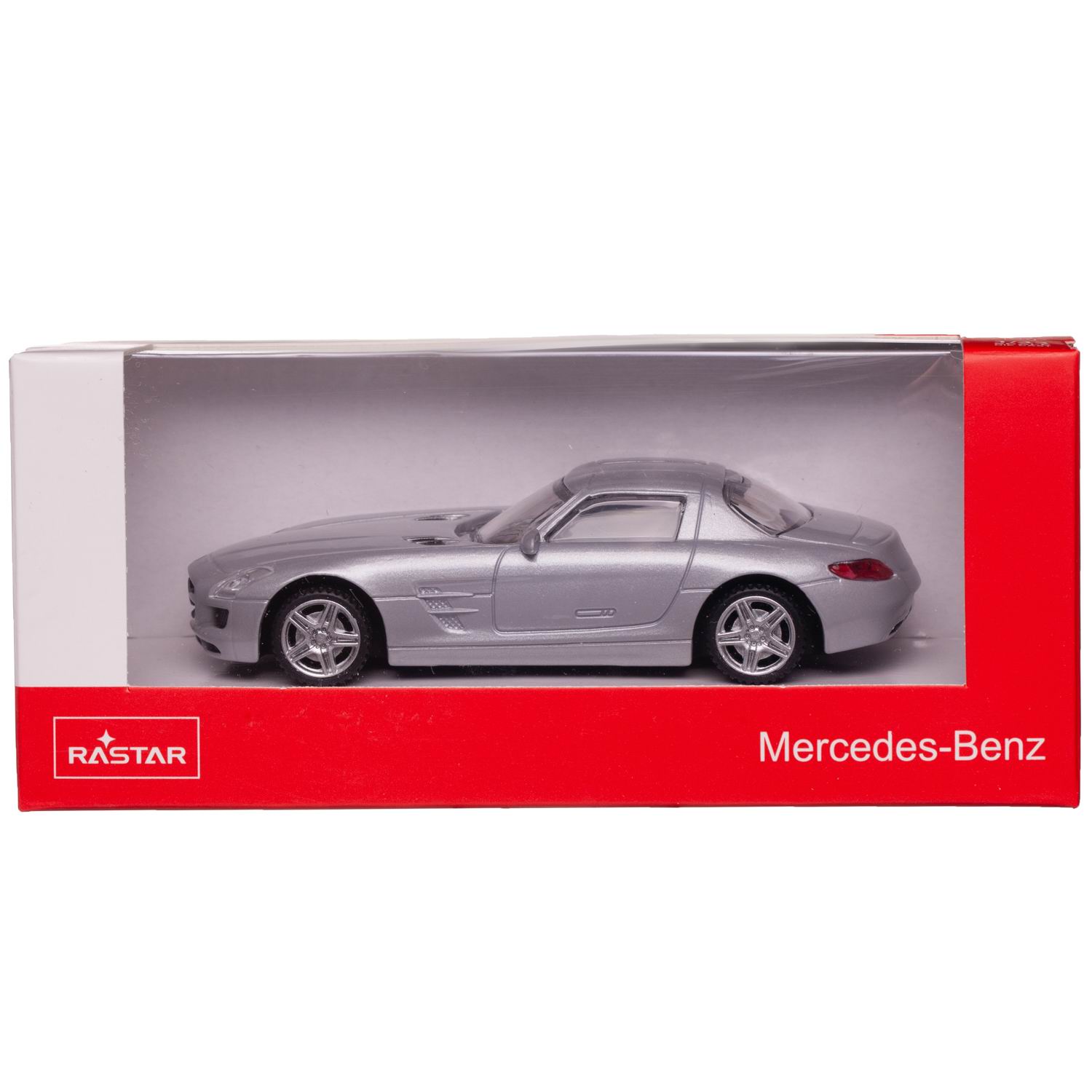 Автомобиль Rastar Mercedes 1:43 без механизмов серебряный 58100S - фото 3