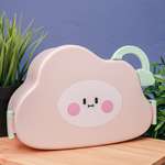 Ланчбокс для обеда iLikeGift Little cloud pink с приборами