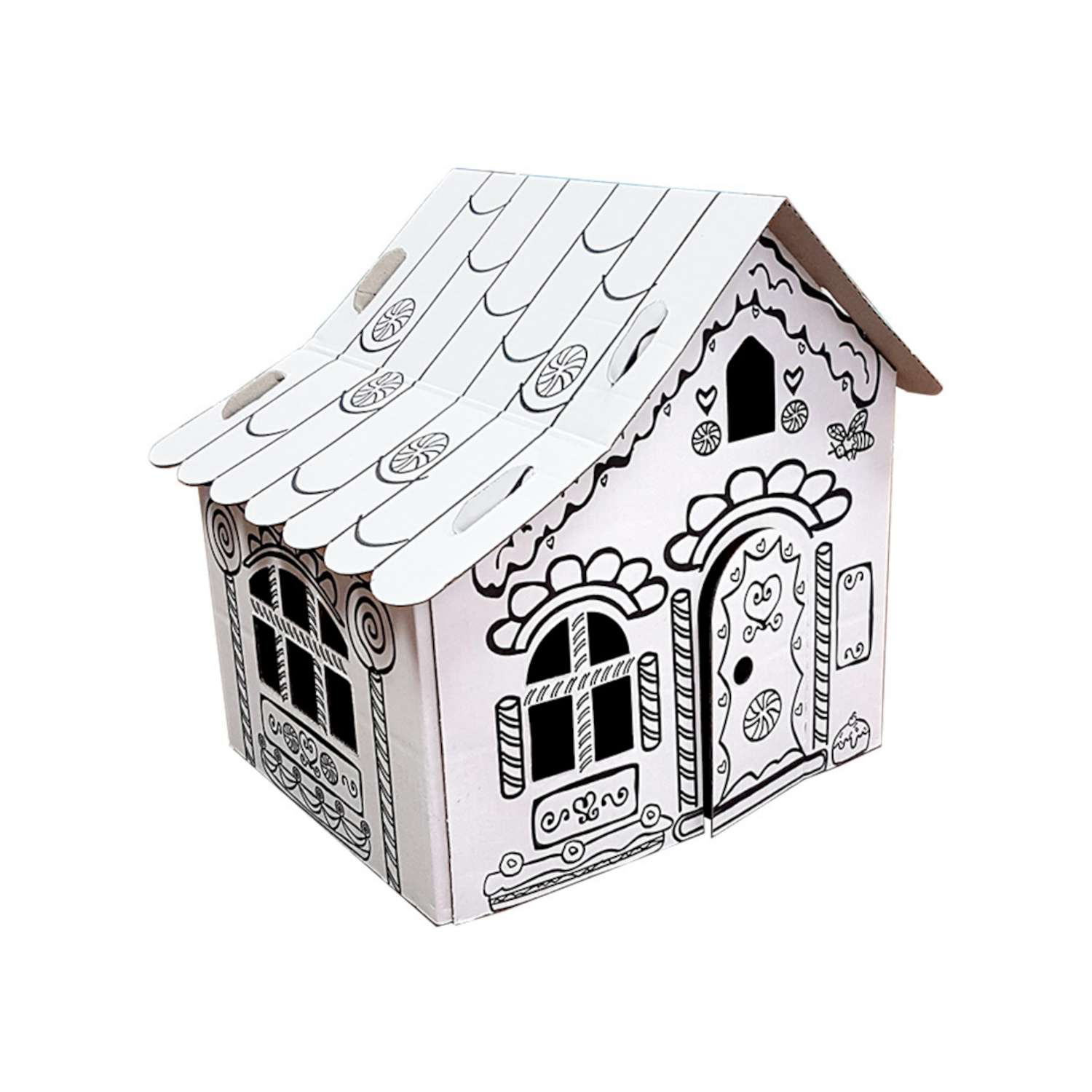 Игрушка-раскраска Балуем и Балуемся Пряничный домик из картона 148 - фото 1