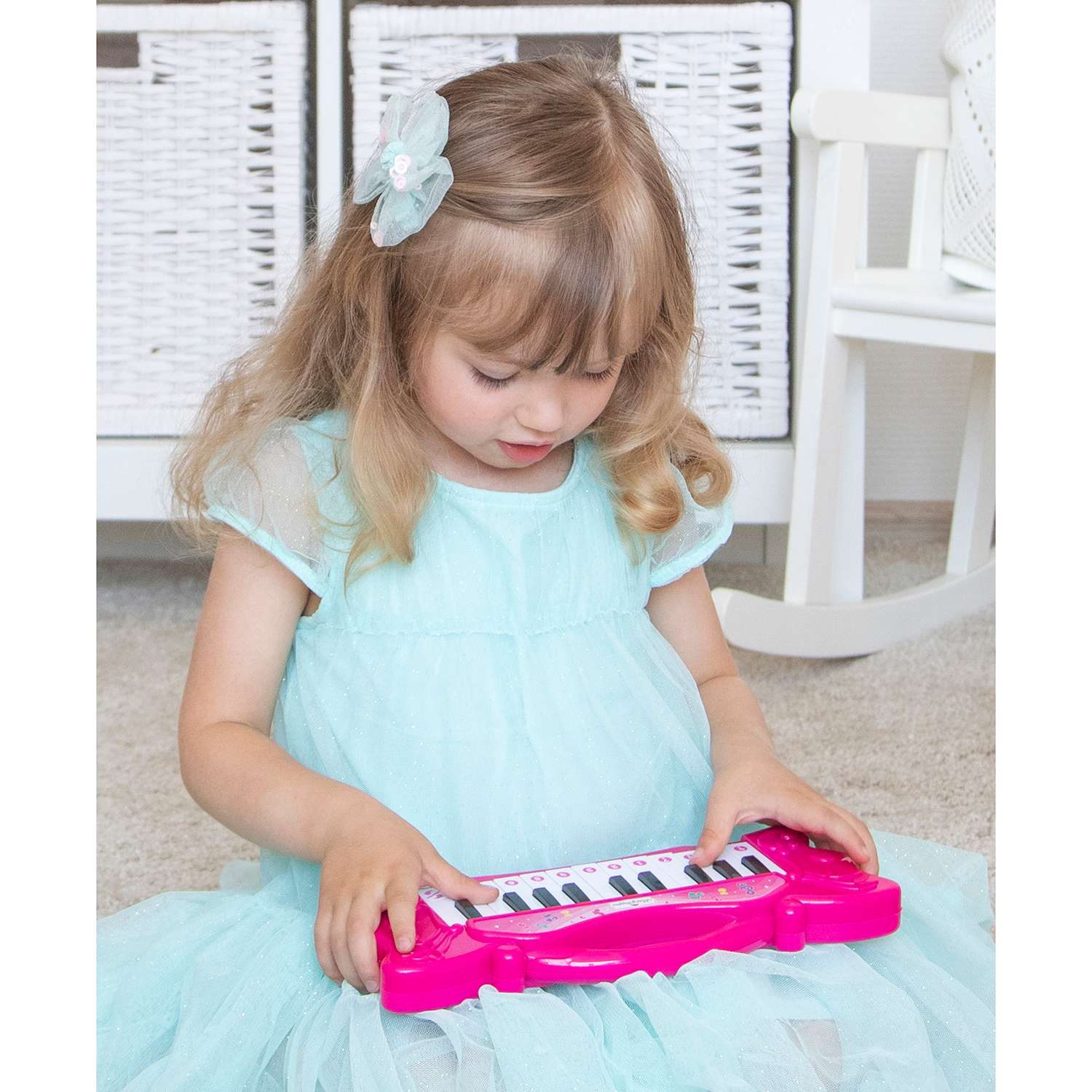 Мини-синтезатор Mary Poppins Классика для малышей Малиновый - фото 3