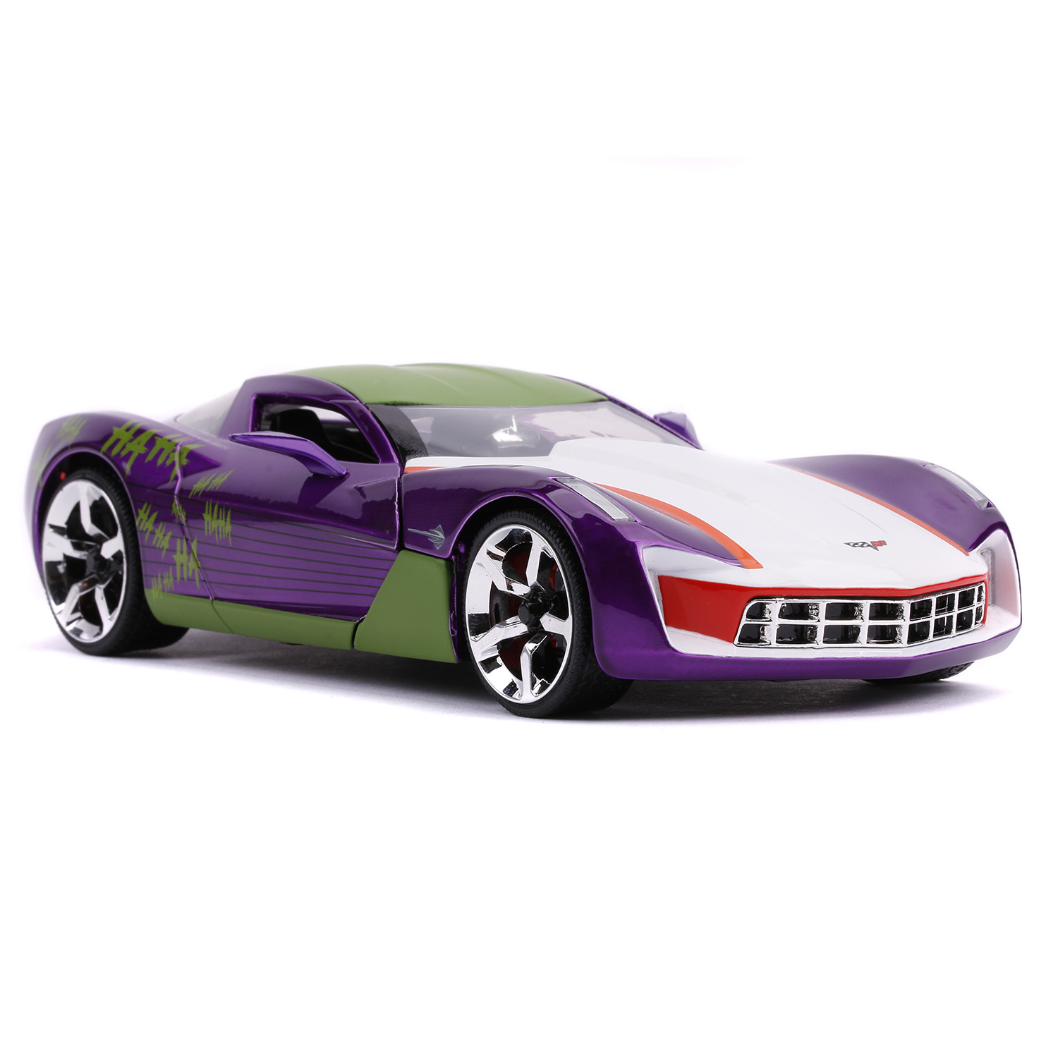 Машина Jada 1:24 Голливудские тачки Chevy Corvette Stingray Concept 2009 +фигурка Джокера 31199 31199 - фото 7