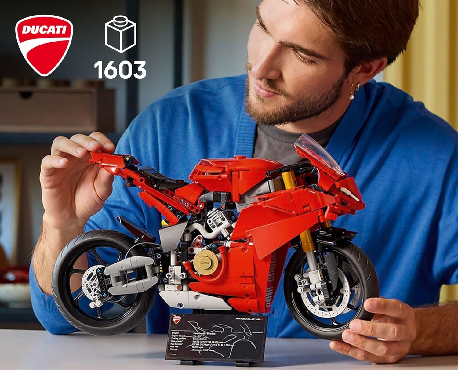 Конструктор LEGO Мотоцикл Ducati Panigale V4 S 42202 - фото 6