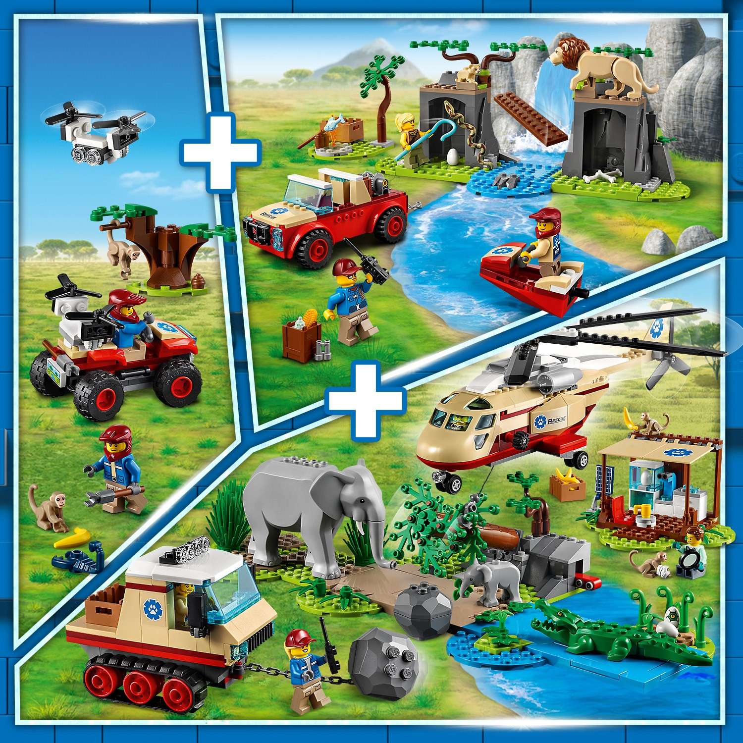 Конструктор LEGO City Wildlife Спасательный вездеход для зверей 60300 - фото 4