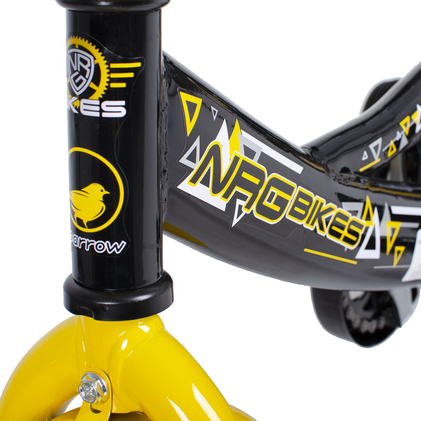 Велосипед NRG BIKES Sparrow 12 black-yellow - фото 23