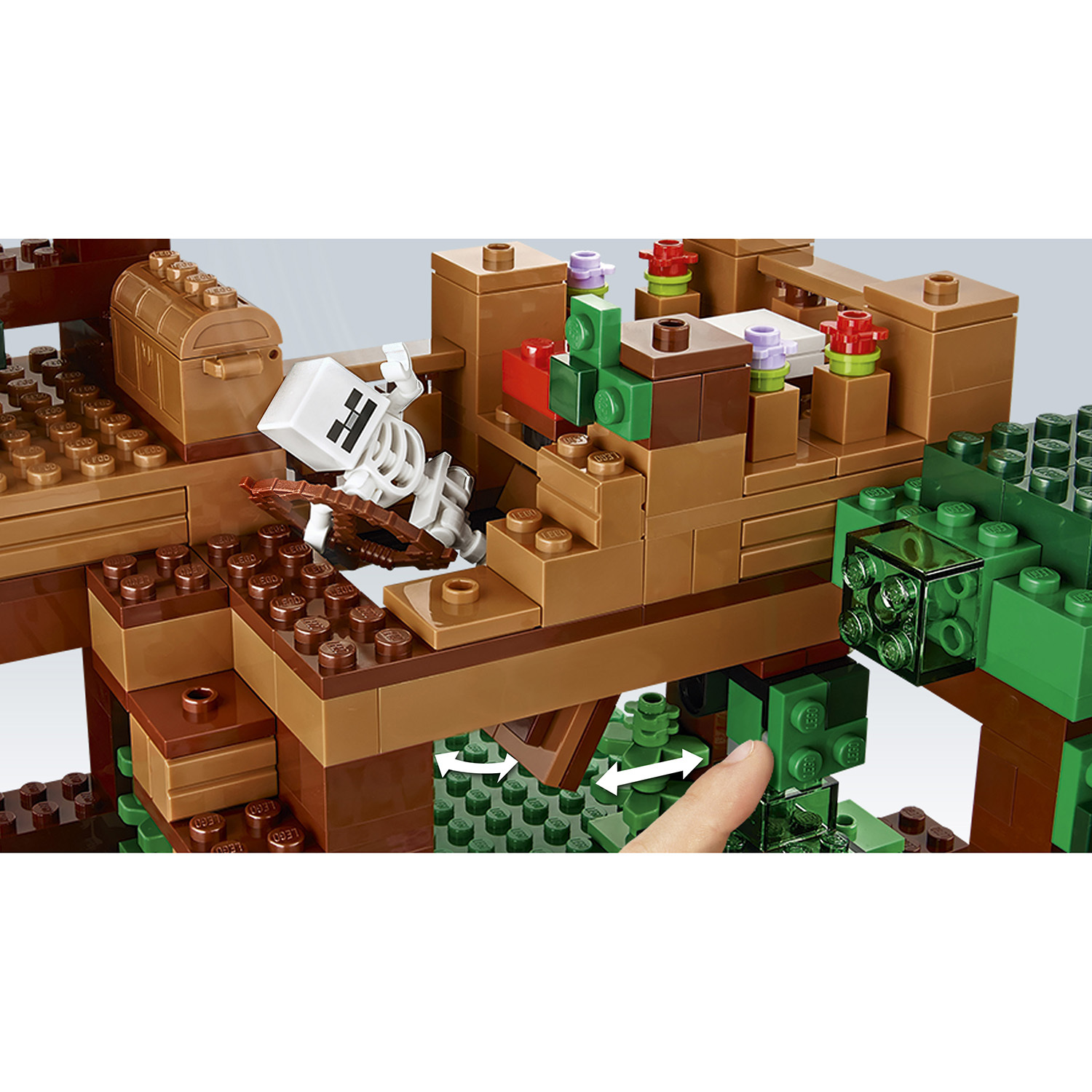 Конструктор LEGO Minecraft Домик на дереве в джунглях (21125) купить по  цене 7999 ₽ в интернет-магазине Детский мир