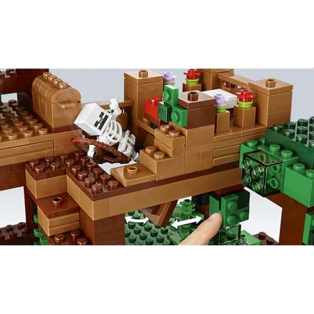 Конструктор LEGO Minecraft Домик на дереве в джунглях (21125)