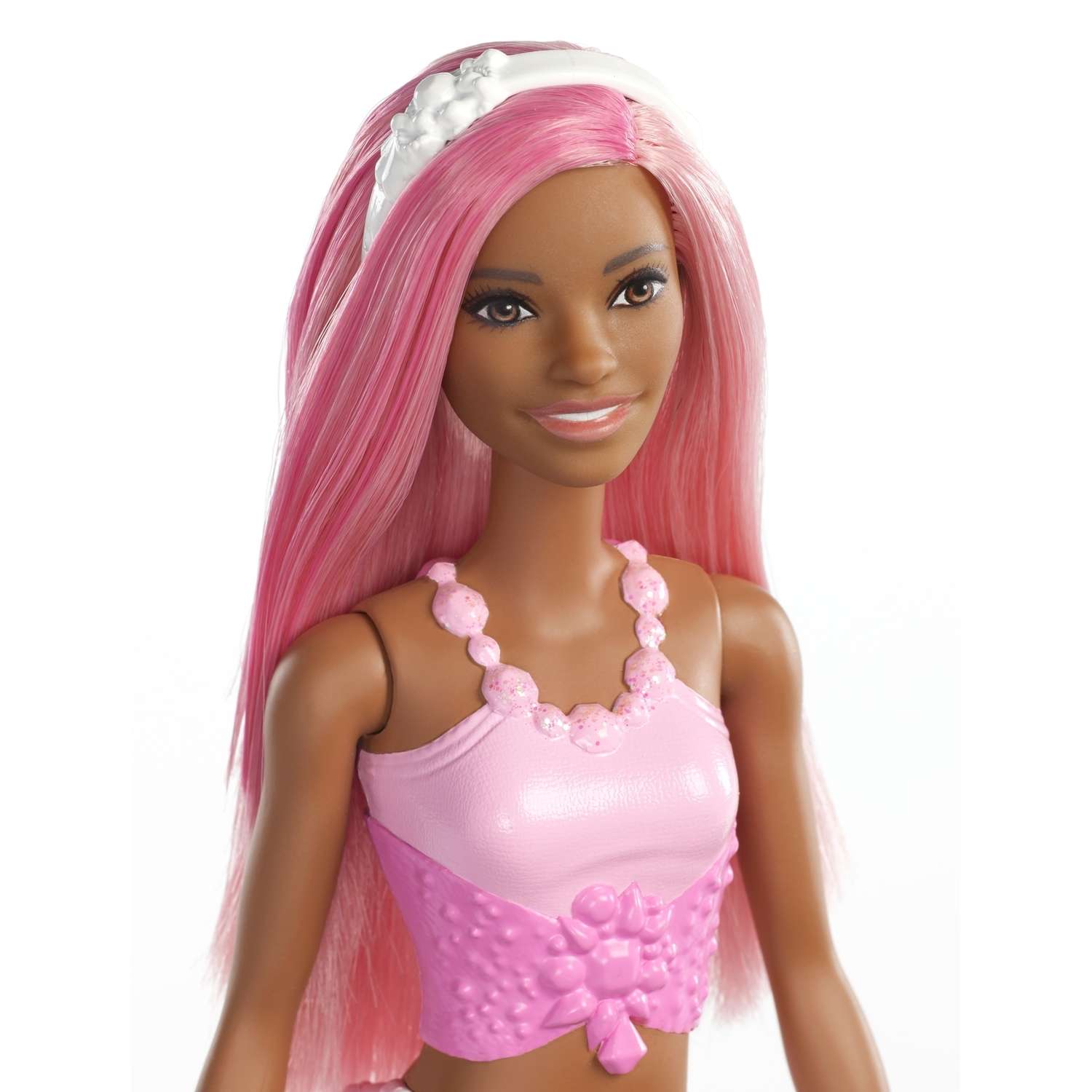 Кукла Barbie Dreamtopia Русалочка с розовыми волосами FXT10 FXT08 - фото 4