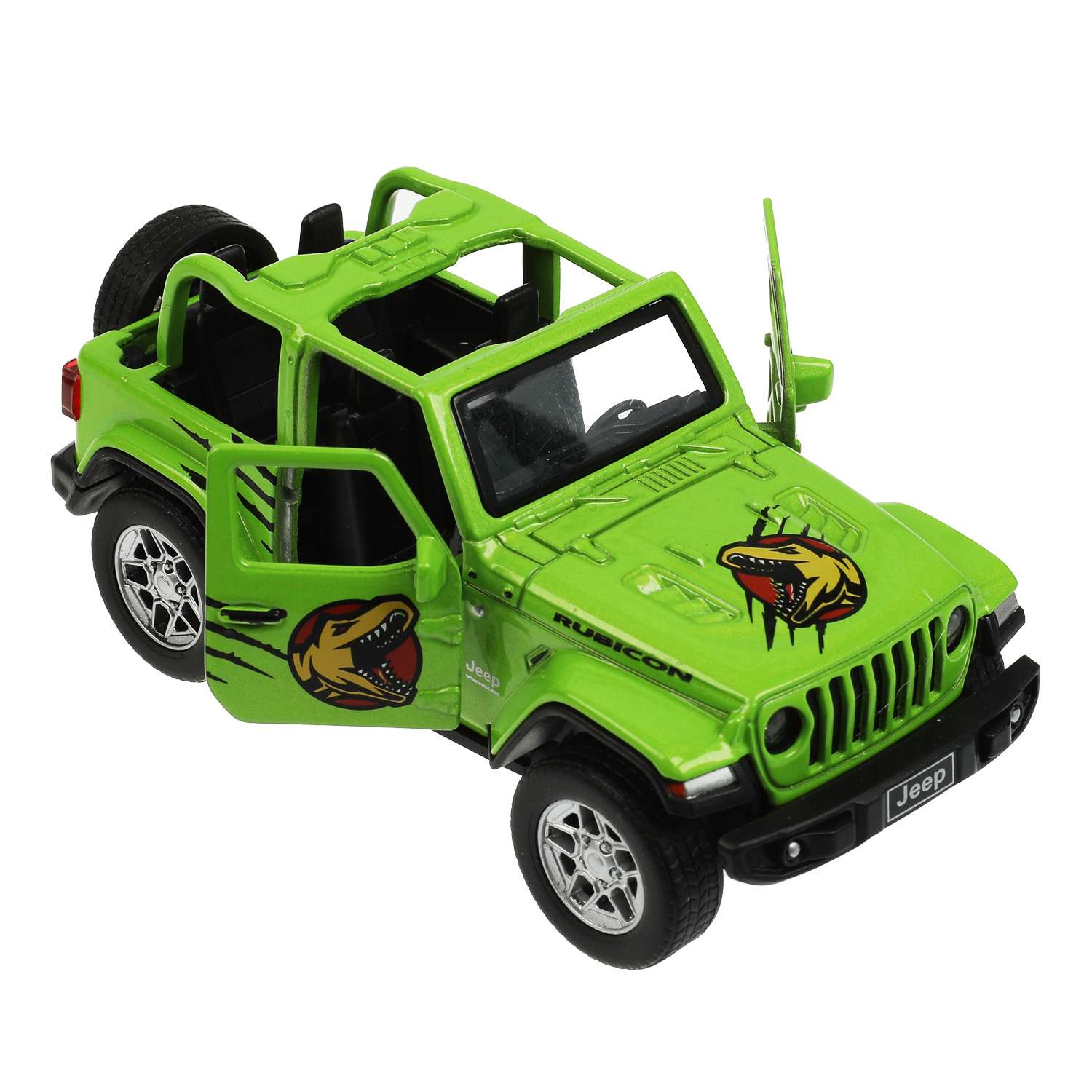 Машина Технопарк Jeep Wrangler Rubicon Динозавры 343350 343350 - фото 5