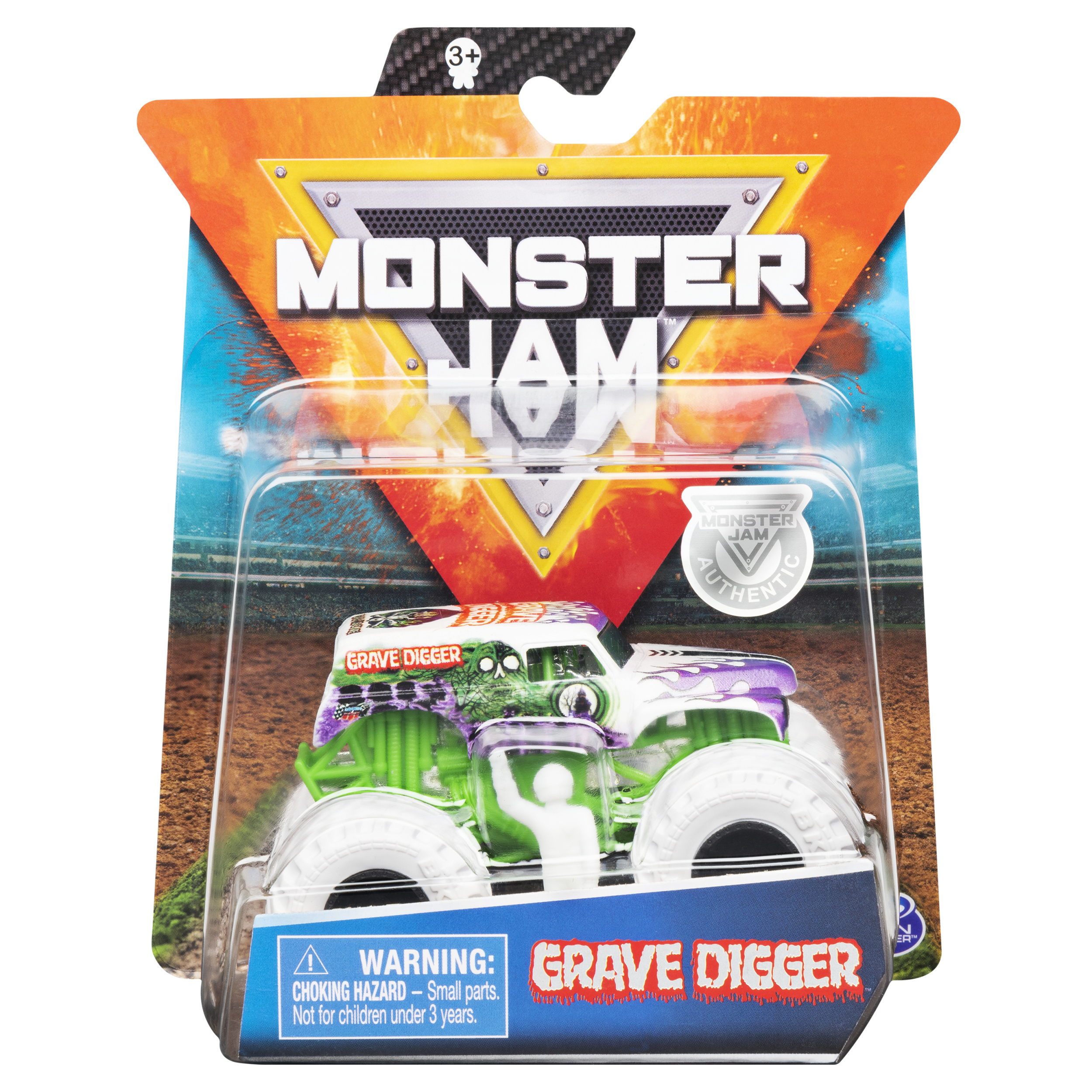 Машинка Monster Jam 1:64 Grave Digger S76044941/20117074 6044941 - фото 2
