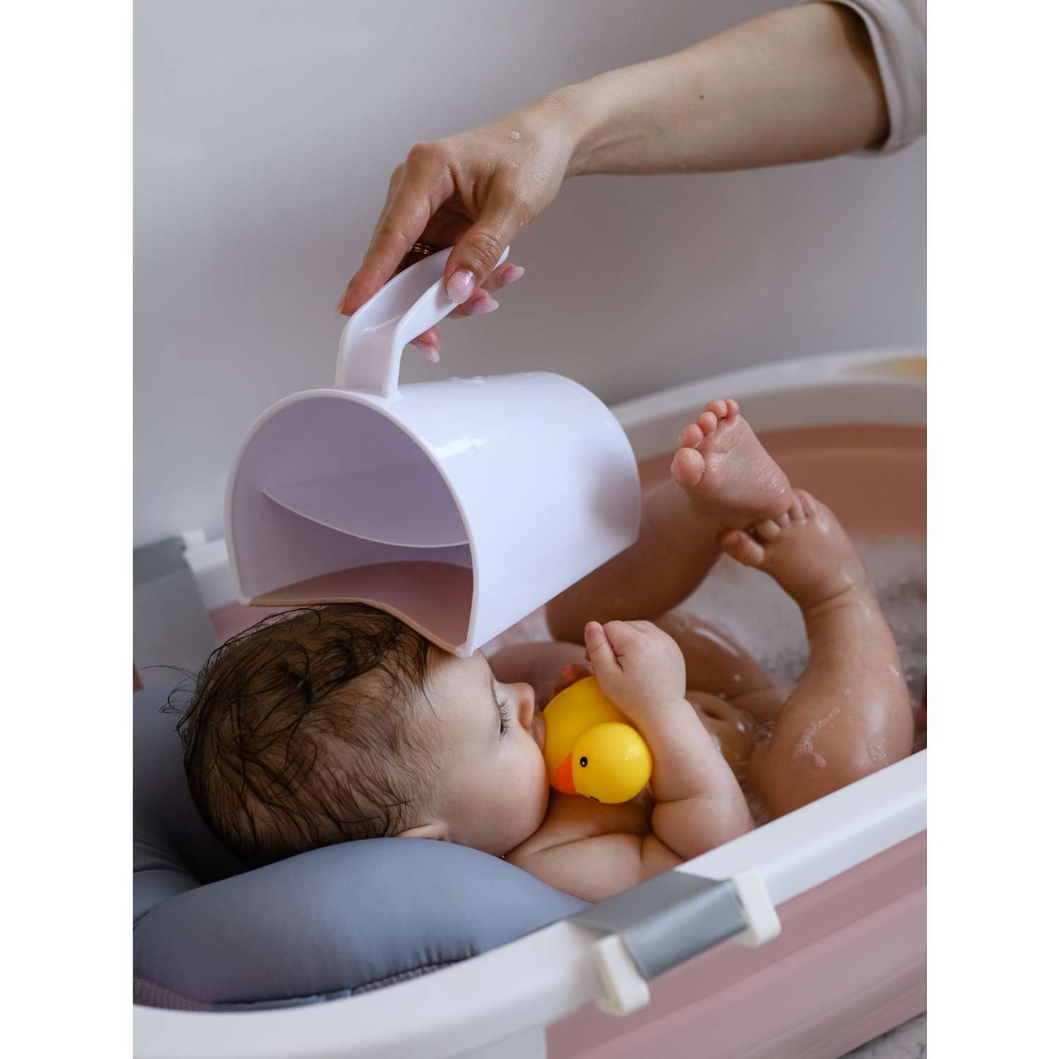 Ковш детский Miyoumi для купания и мытья головы - Blush - фото 22