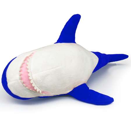 Мягкая игрушка МАЛЬВИНА Акула 50 см синяя