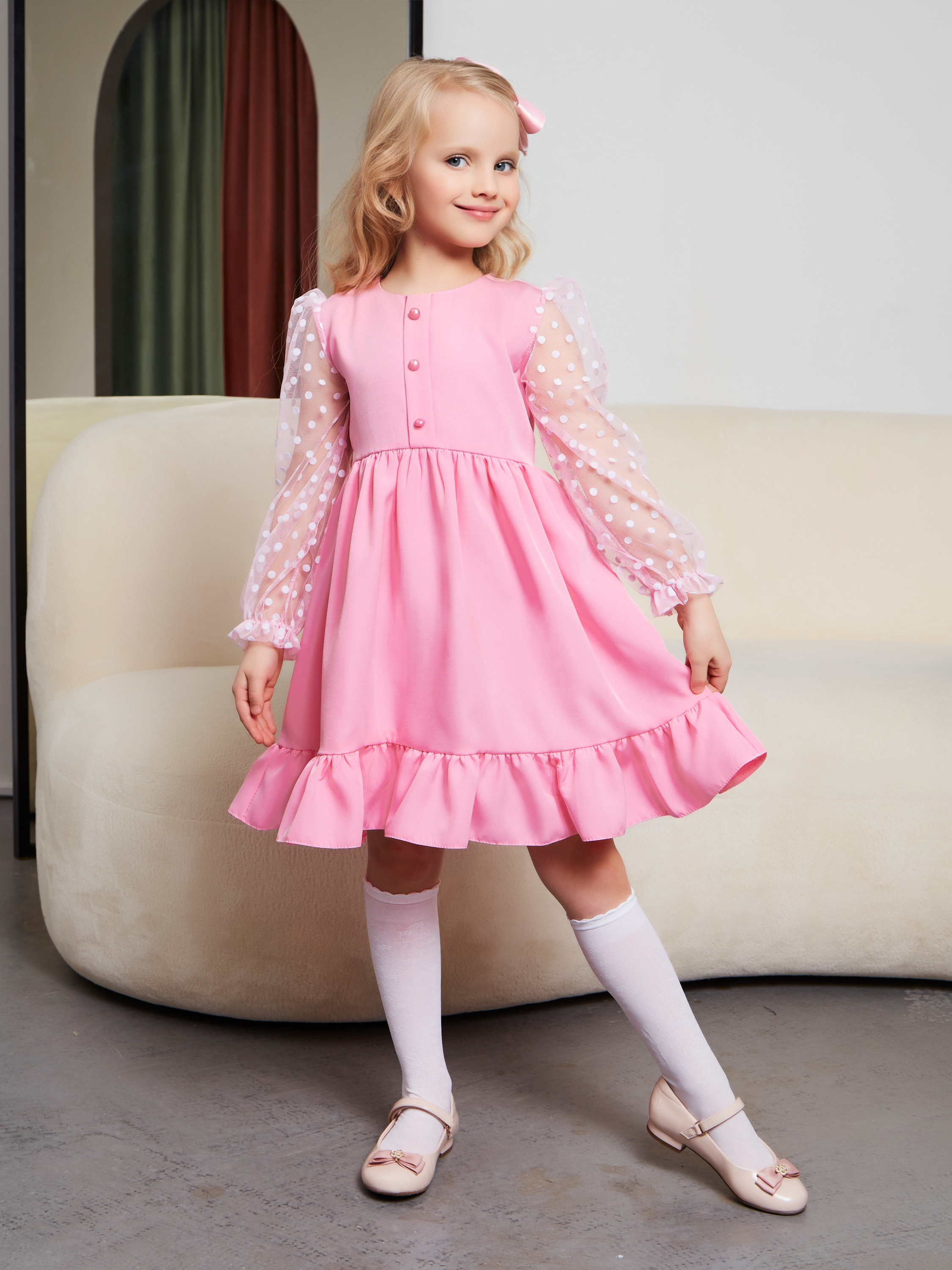 Платье Sofisha kids Plat.barbie-pink - фото 2