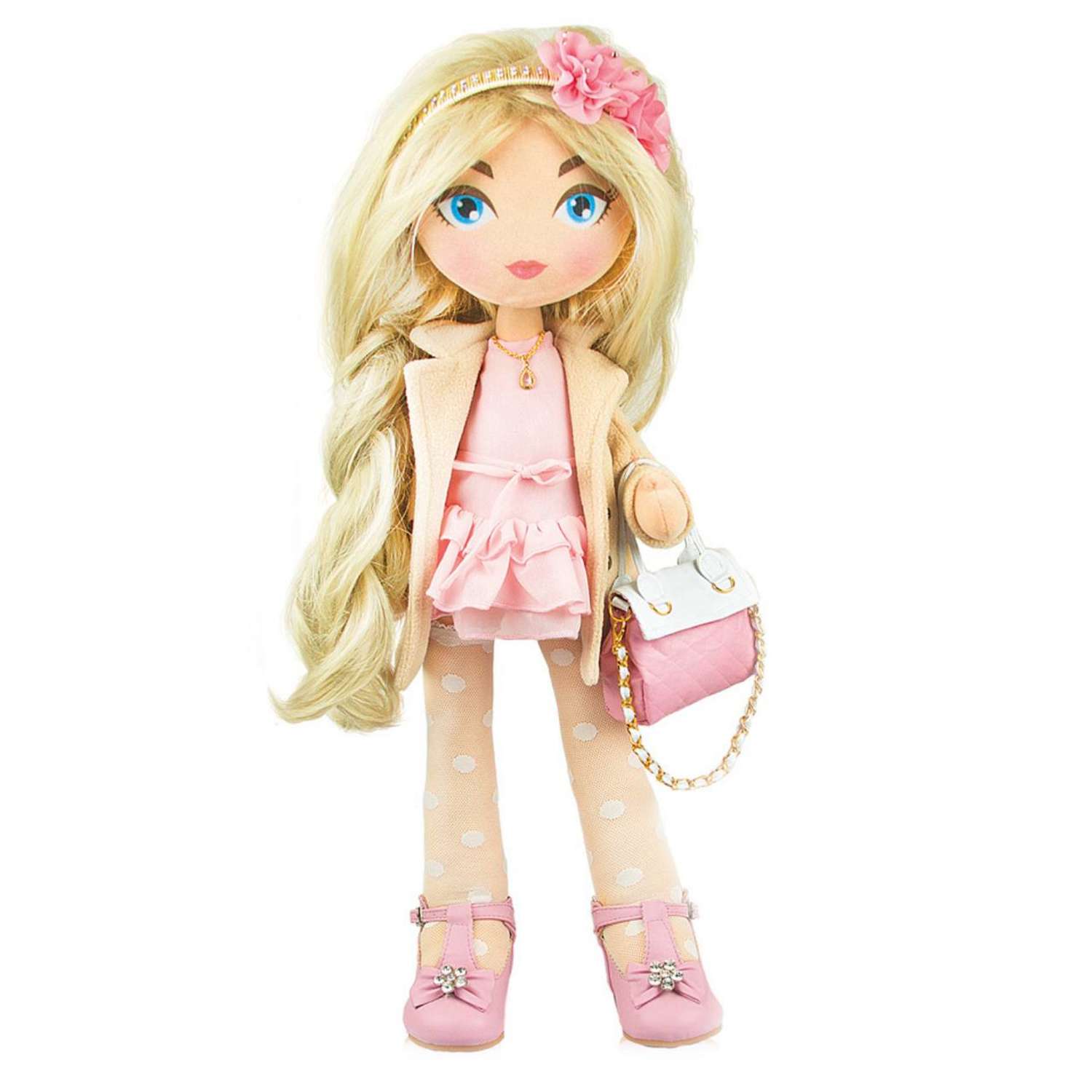 Кукла BOSSTOYS Мягконабивная каркасная 158329/розовый - фото 2