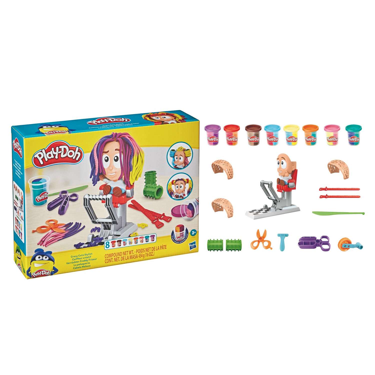 PLAY-DOH.Игровой набор Сумасшедшие прически,F12605LO