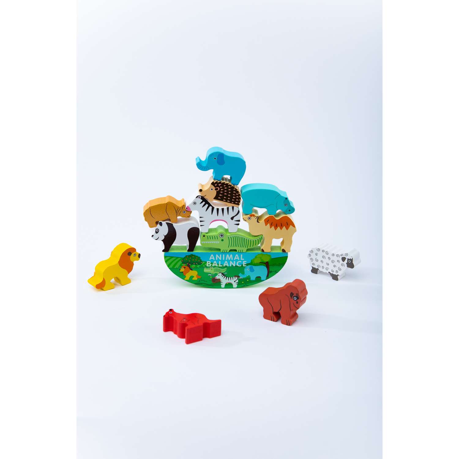 Развивающая игрушка Mamas Sweety Монтессори балансир с животными - фото 1