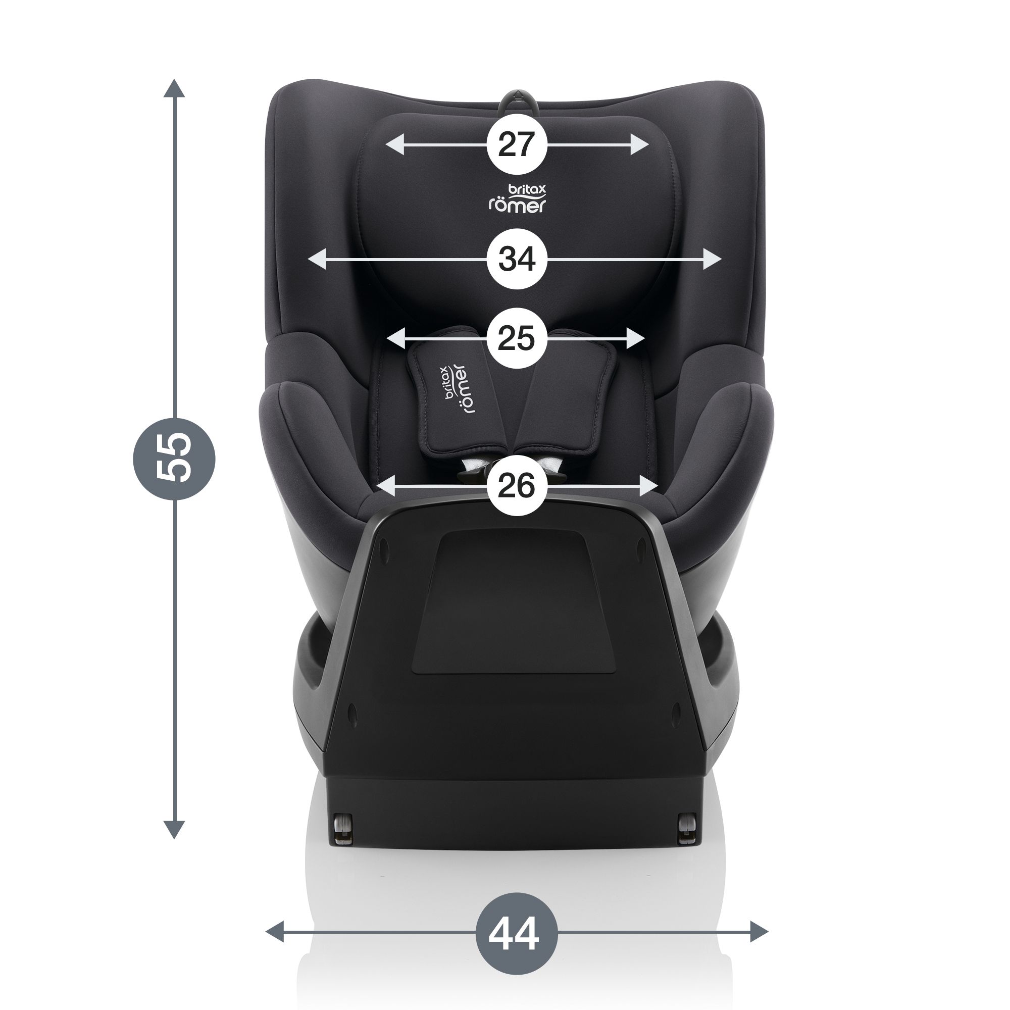 Детское автокресло Britax Roemer Dualfix M Plus Midnight Grey с 3 месяцев до 4 лет ростом 61-105 см до 20 кг - фото 9