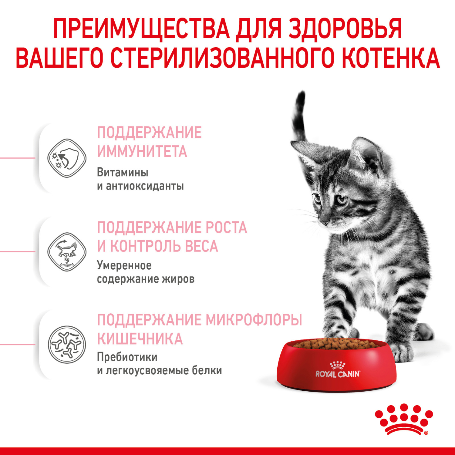 Сухой корм для кошек ROYAL CANIN Sterilised 0.4 кг птица (для стерилизованных и кастрированных) - фото 6