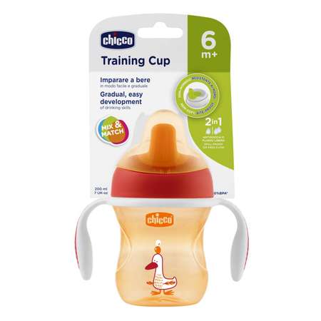 Поильник Chicco Training Cup Оранжевый 00006921310180