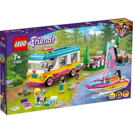 Конструктор LEGO Friends Лесной дом на колесах и парусная лодка