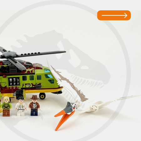 Конструктор LX FC3726 Перевозка динозавров на вертолете 582 деталей