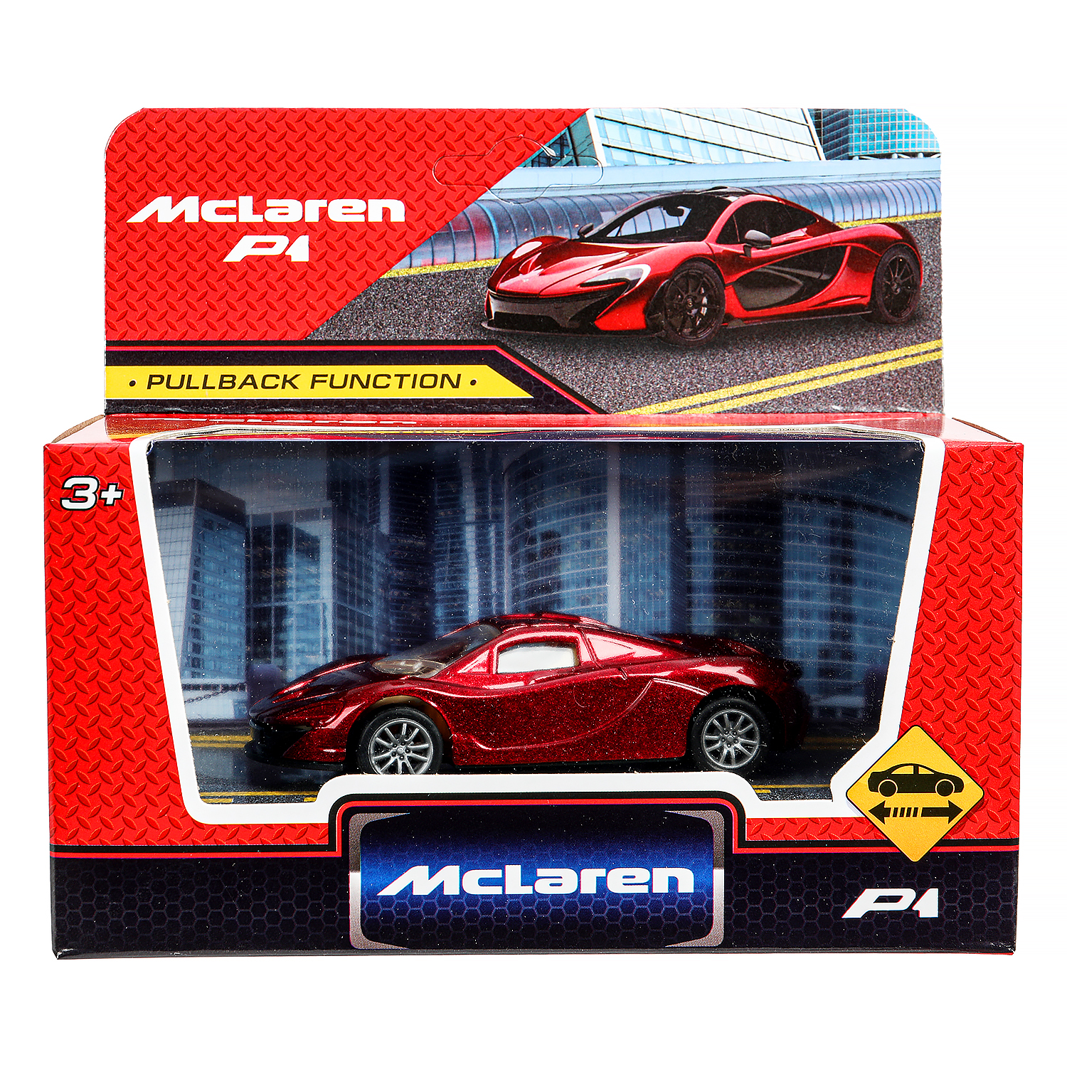 Автомобиль Технопарк McLaren Mclaren p1 красный 391515 - фото 2