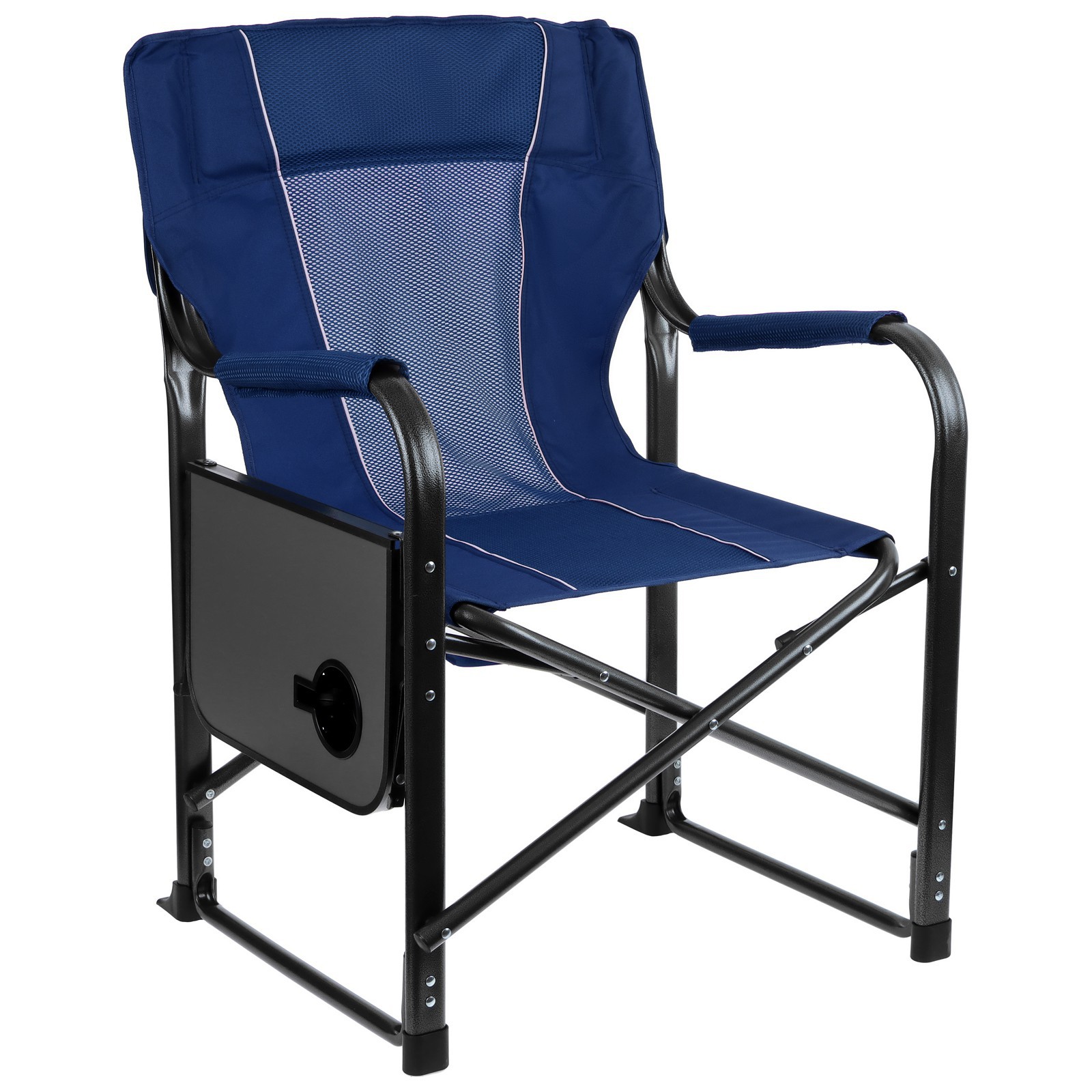 Кресло Maclay туристическое стол с подстаканником р. 63 х 47 х 94 см цвет синий - фото 12