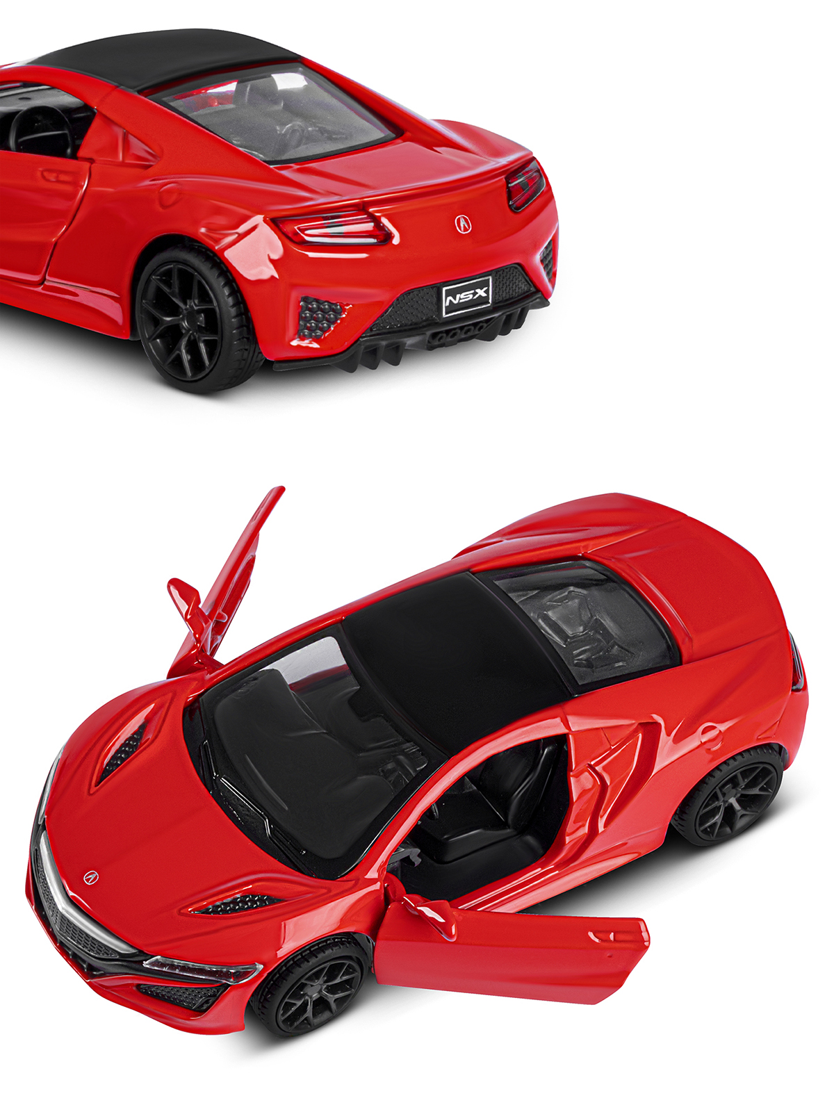Автомобиль АВТОпанорама Honda Acura NSX 1:38 красный JB1200143 - фото 8