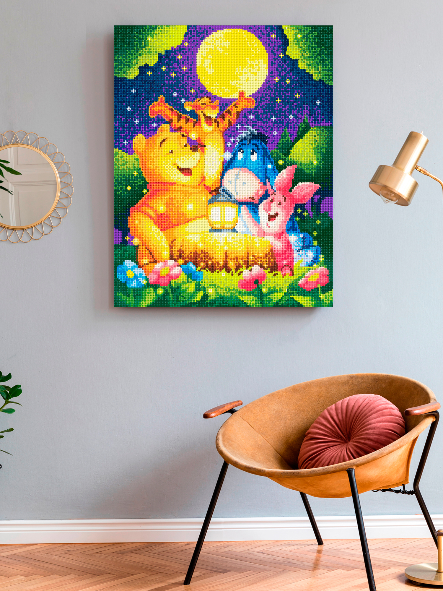 Алмазная мозаика Art on Canvas холст на подрамнике 40х50 см Винни-Пух - фото 3