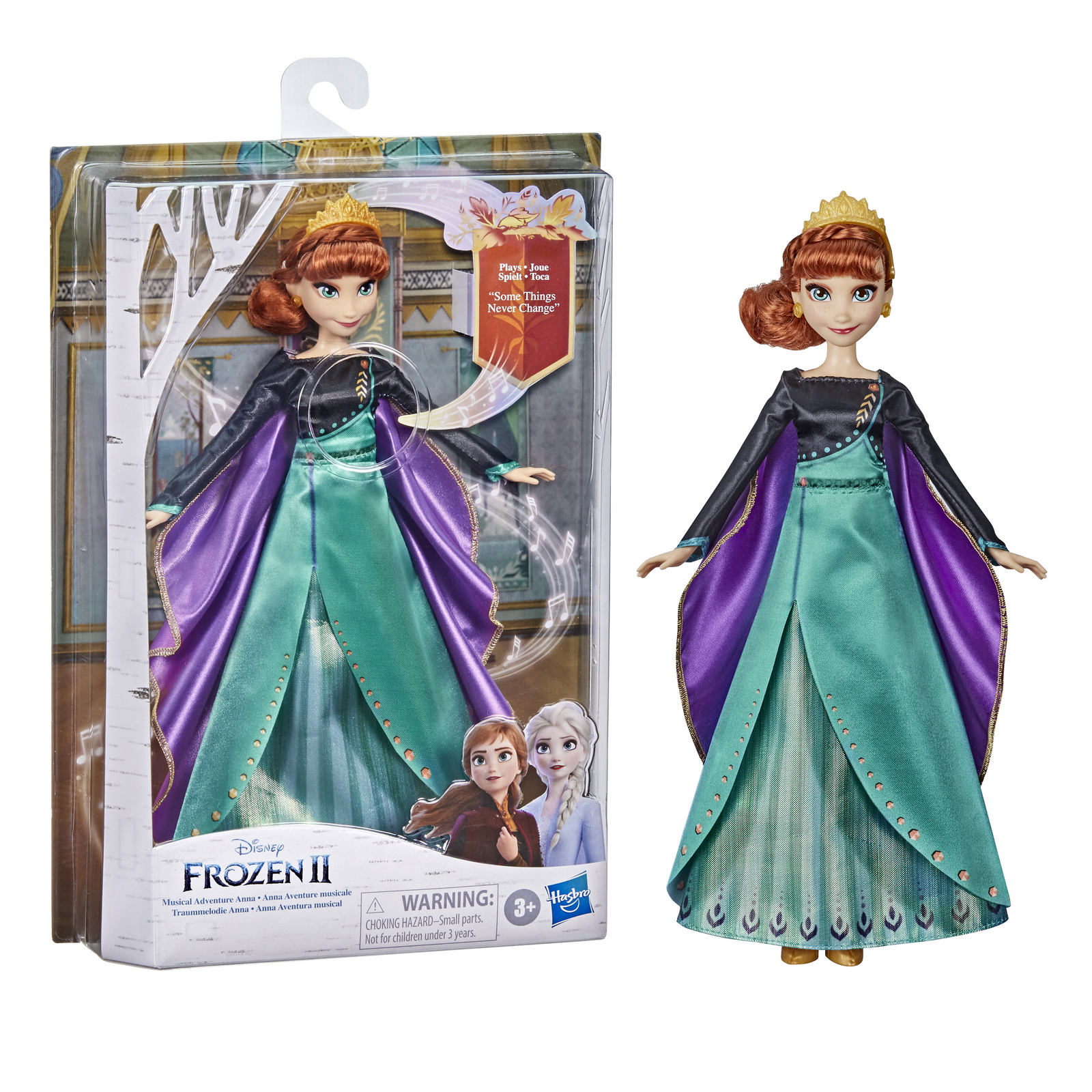 Кукла Disney Frozen Холодное сердце 2 Поющая Анна E88815X2 E88815X2 - фото 4