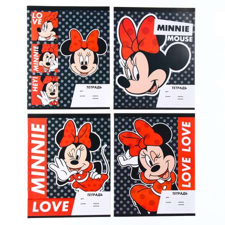 Комплект тетрадей Disney из 20 шт «Минни Маус» 18 листов в линейку