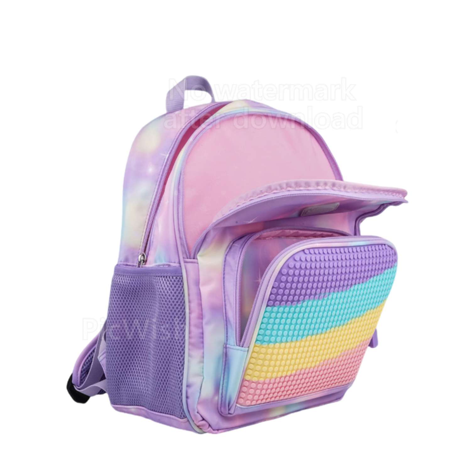 Рюкзак пиксельный Upixel rainbow Futuristic Kids School Bag U21-001 фиолетовый - фото 3