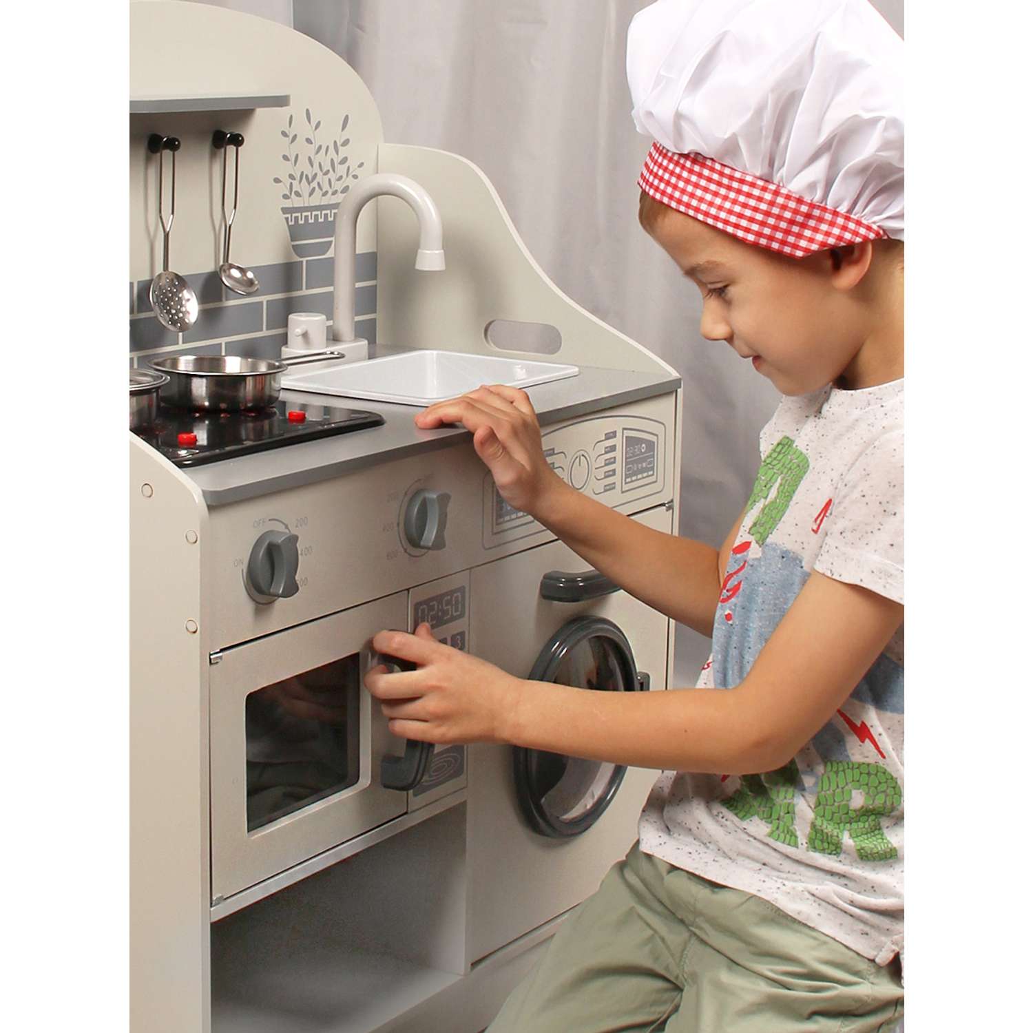 Детская кухня Lisa Doll деревянная детская посуда игрушечная - фото 10