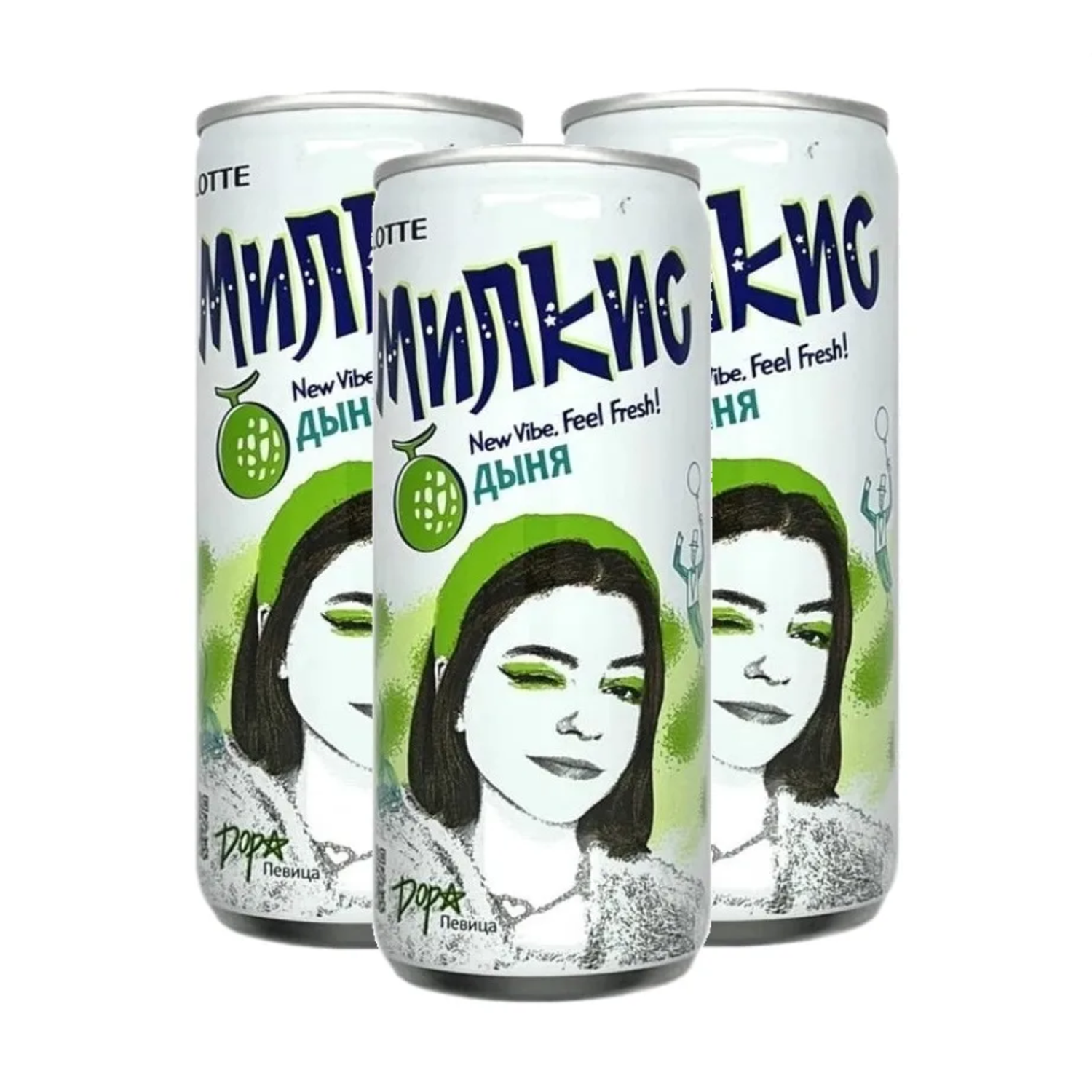 Газированный напиток Lotte Milkis Дыня 3 шт по 250 мл - фото 1