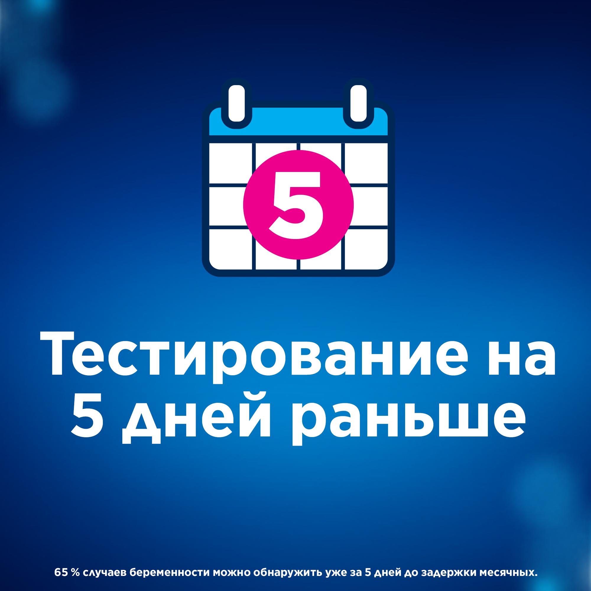 Тест для определения срока беременности Clearblue цифровой 81639467 купить  по цене 595 ₽ в интернет-магазине Детский мир