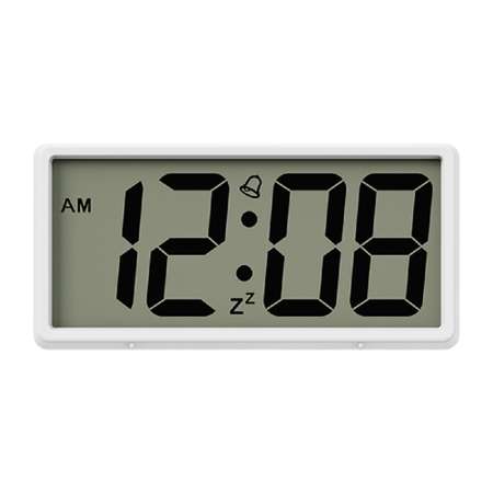 Часы-будильник Perfeo Tablo белый PF-S6118