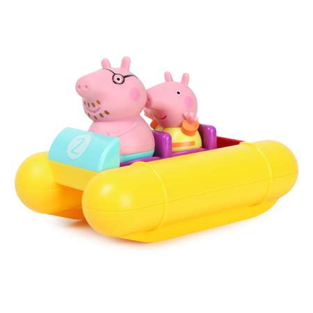 Игрушка для купания Tomy Пеппа и Папа Пиг на катамаране E73107C