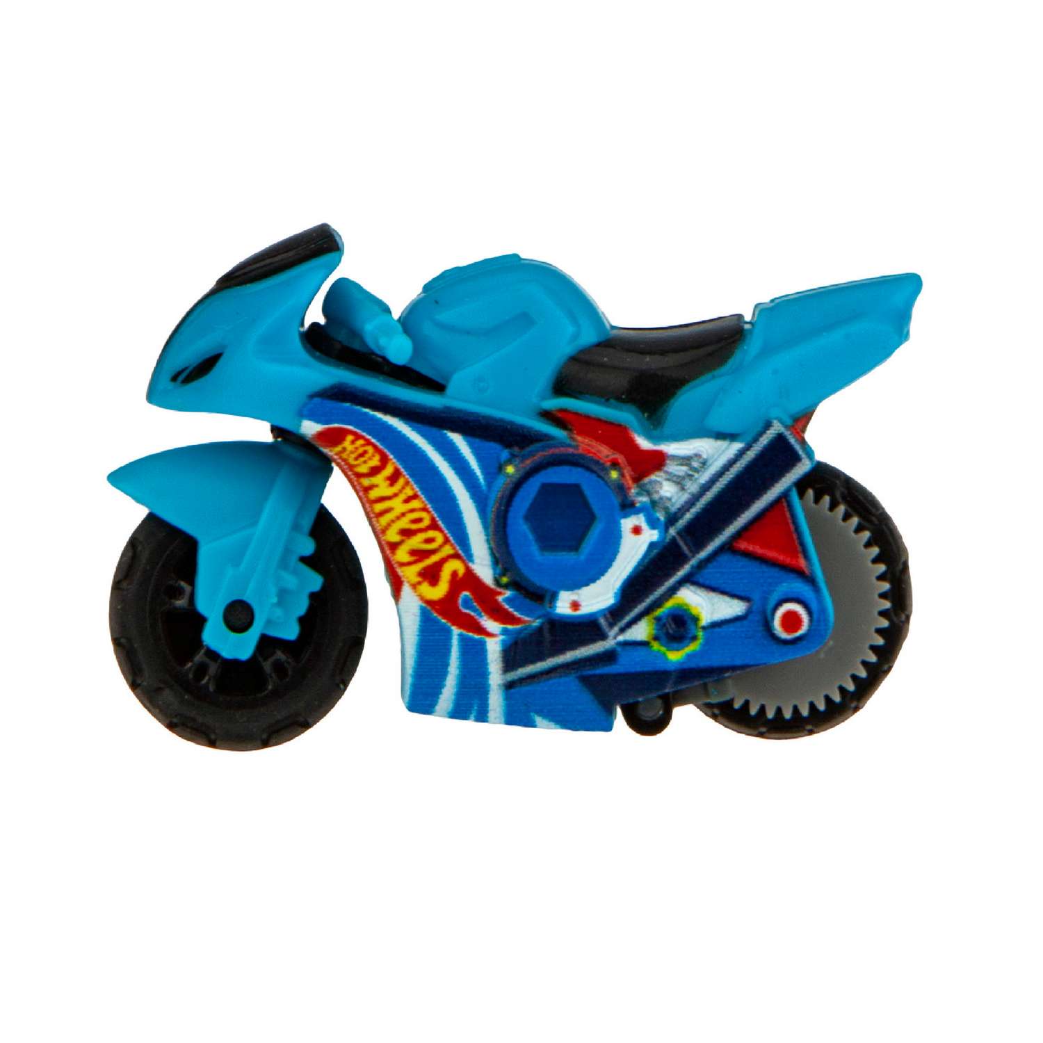 Трек Hot Wheels Мотофристайл Мотобайк инерционный голубой Т16717-9 - фото 1