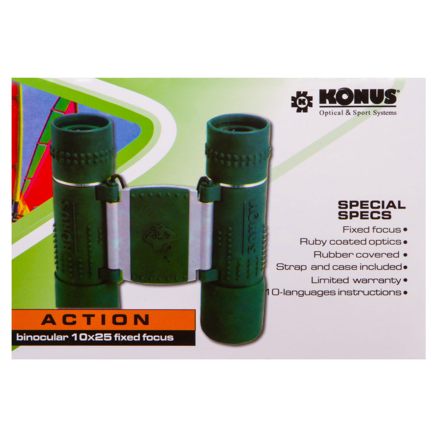 Бинокль Konus Action 10x25 FF - фото 12