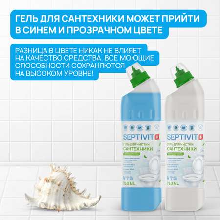 Средство для чистки сантехники SEPTIVIT Premium профессиональное 750 мл