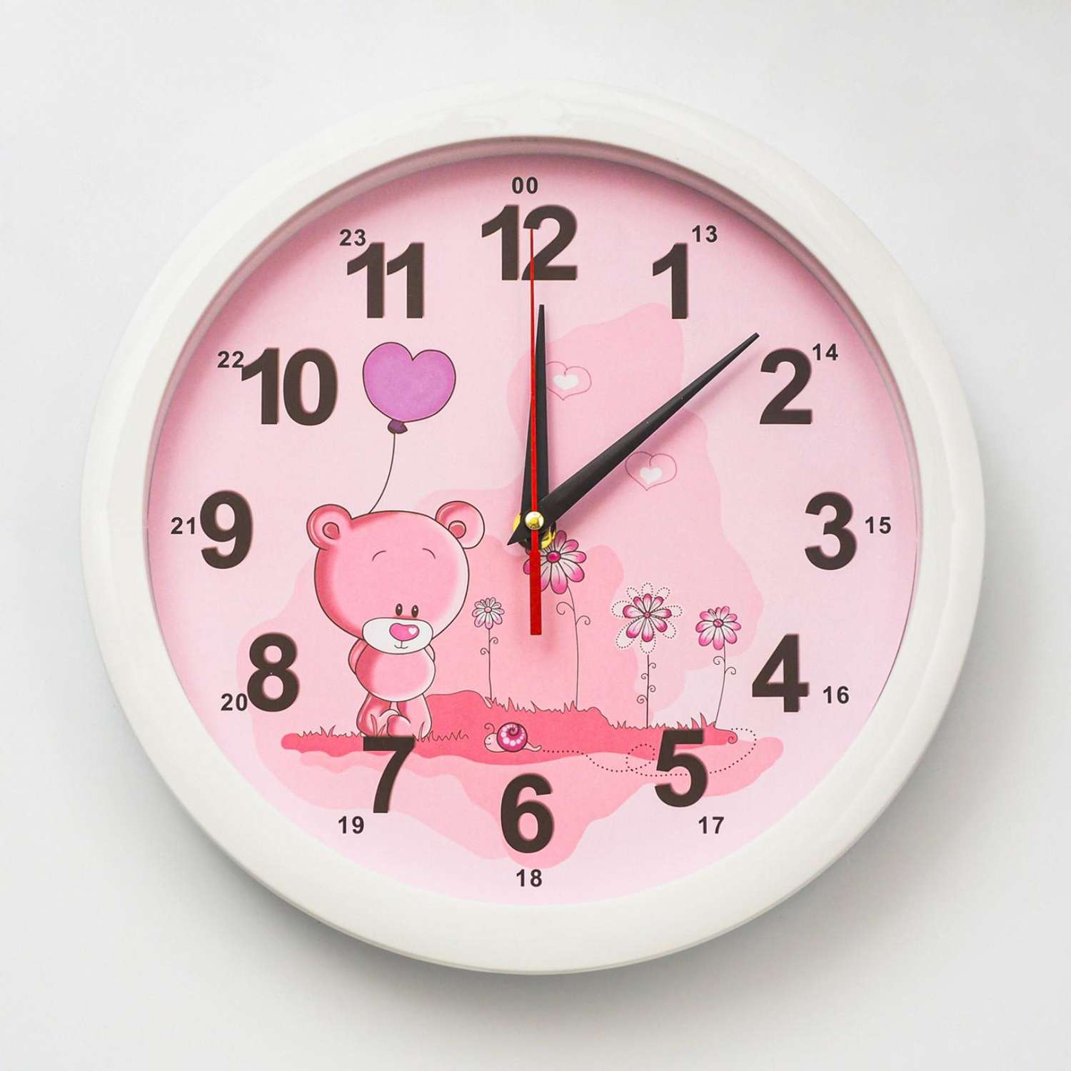 Часы настенные Соломон «Мишка с шариком» d-28 см - фото 1
