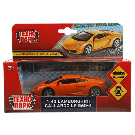 Машина металлическая ТЕХНОПАРК Lamborghini gallardo lp560-4 11 см открывающиеся двери инерционный механизм