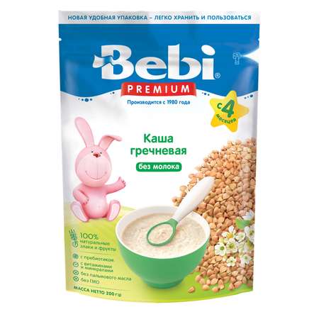 Каша безмолочная Bebi Premium гречневая 200г с 4 месяцев