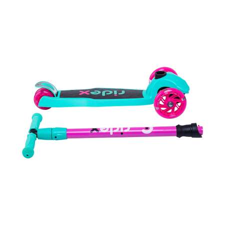 Самокат RIDEX трехколесный 3 wheels scooter Chip 120/80 pink/mint