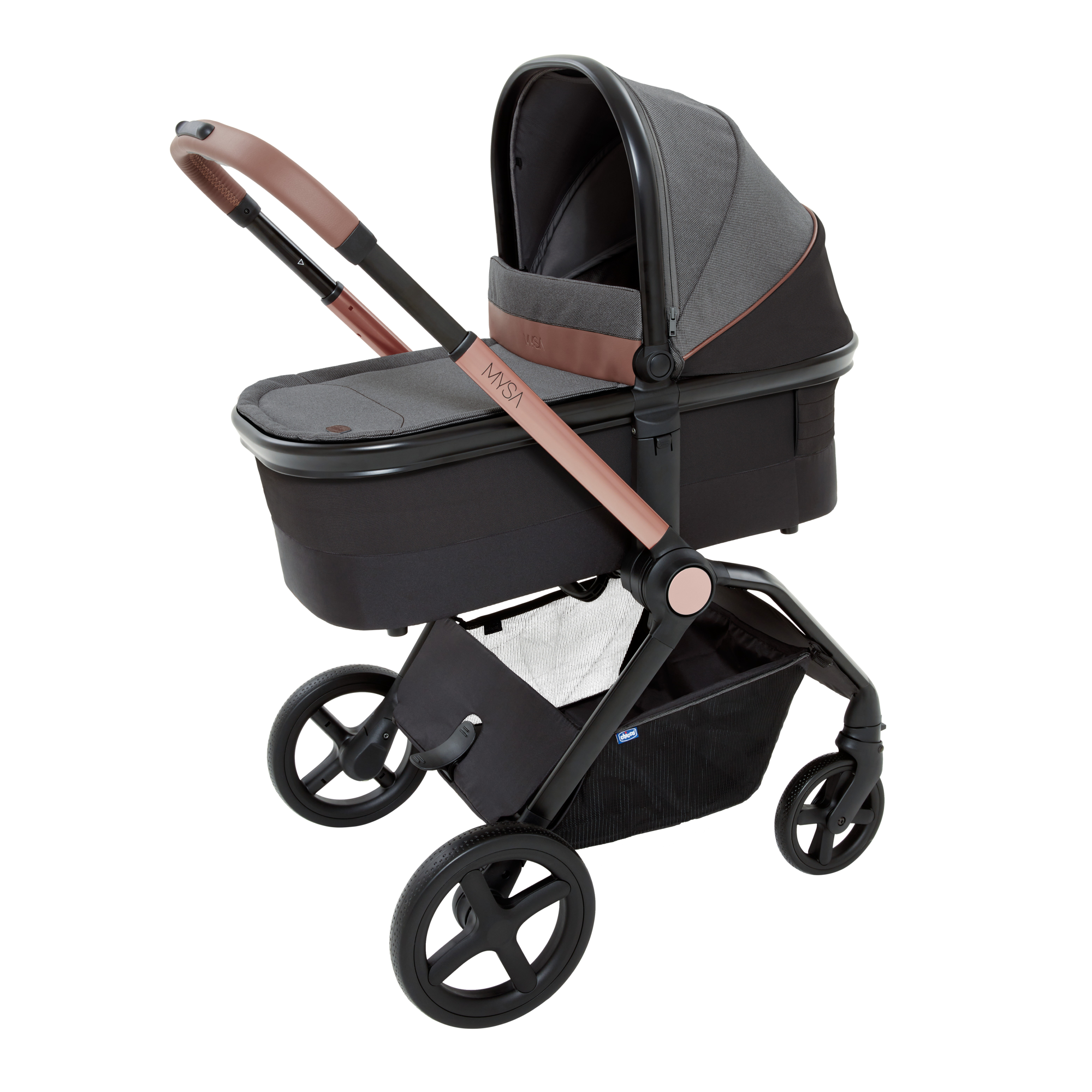 Люлька Chicco Mysa Light Carrycot Black Satin 05087027450000 - фото 5