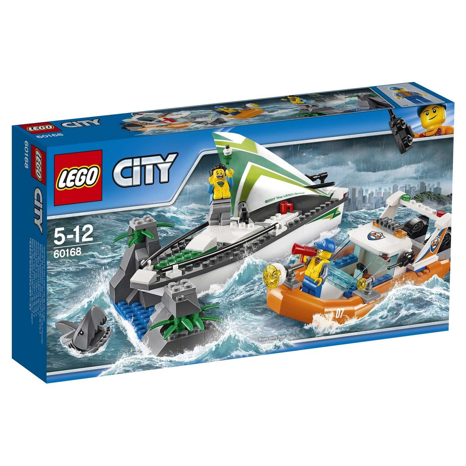 Конструктор LEGO City Coast Guard Операция по спасению парусной лодки (60168) - фото 2