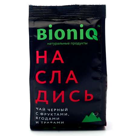 Чай черный Bioniq Насладись с фруктами ягодами и травами 50 гр