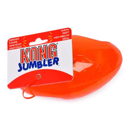 Игрушка для собак KONG средние и крупные породы Джумблер мяч Регби TMF2E